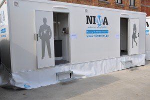 Toiletwagen "Brillant" 7,30m x 2,50m x H2,95m
