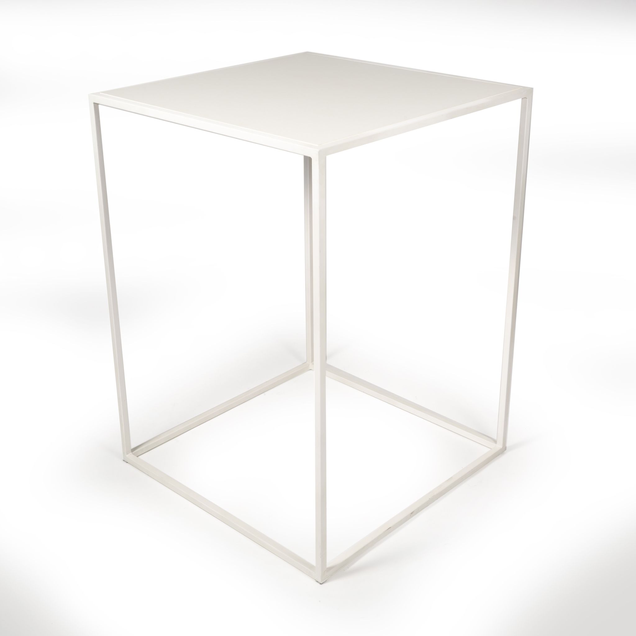 Receptietafel WIT 80x80 H108