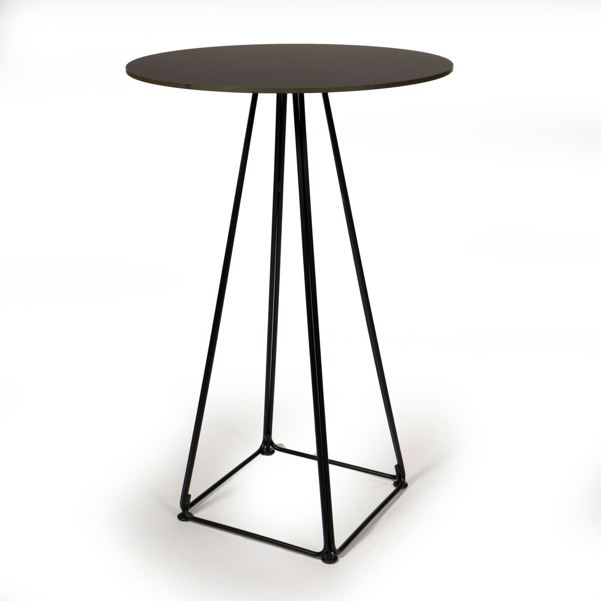 Receptietafel "Lunart" Zwart Dia 70cm H105cm