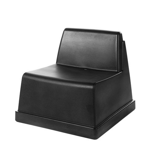 Laze chair zwart 75x75x70,5cm