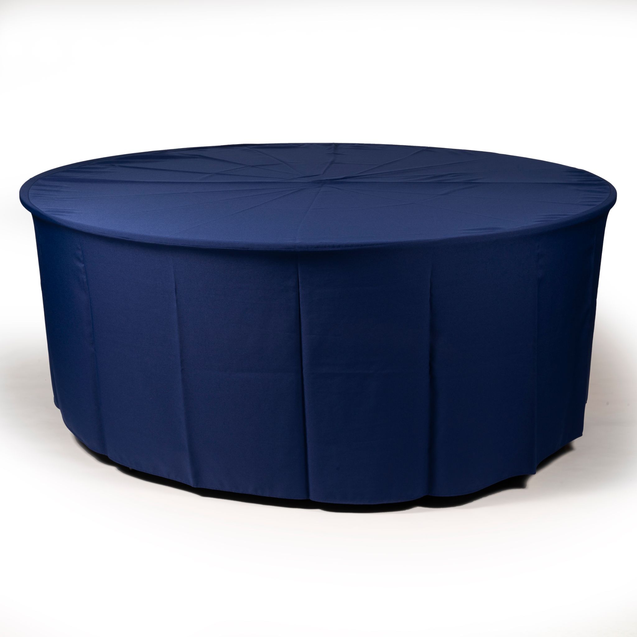 Hoes Marineblauw Ronde tafel 1m80
