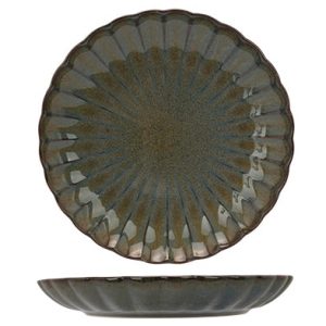 MIRAGE grijsblauw dessertbord D20,8xH2,8cm